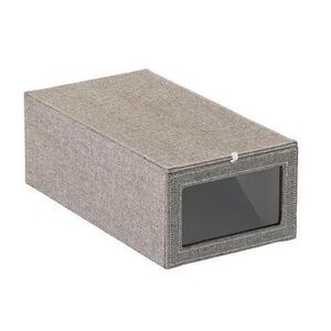 Gray Modular Storage Unit + Cambridge Drop-Front Shoe Box